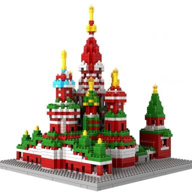 Saint Basil’s Cathedral St. Vasily the Blessed Russia Vasile Assumption Cathedral Pokrovsky Church Micro Block Building Set