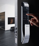 Samsung Digital Door Lock Fingerprint Push Pull Two Way Latch Mortise