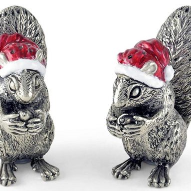 Santa Squirrels Salt and Pepper Shaker Set