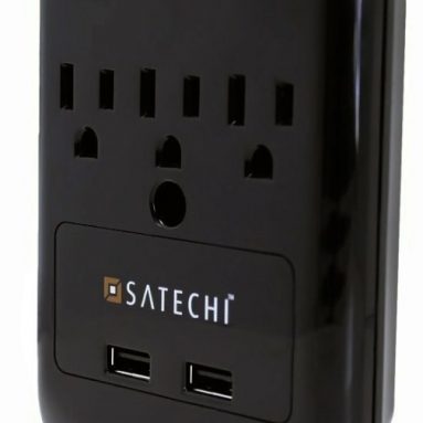 Satechi Slim Surge Protector (3 AC & 2 USB) 2.1amp Output