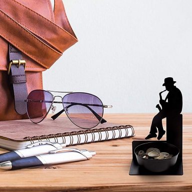 Saxophonist Coin Holder
