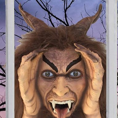 Scary Peeper Krampus Scary Prank