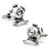 Scuba Diving Helmet Cufflinks