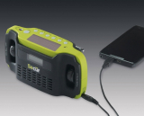 Digital Solar Dynamo AM/FM Radio Alarm Clock Smart cell phone Charger