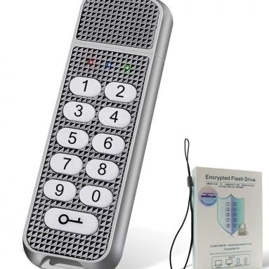Secure USB Flash Drive Military Grade Encrypted Keypad AES 256-bit Secure Key