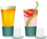Self Chilling Beer Glasses Bonus Chill Cones