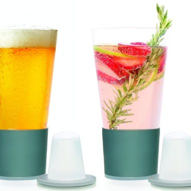Self Chilling Beer Glasses Bonus Chill Cones