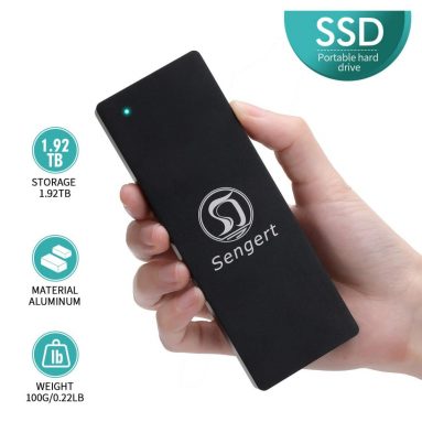 Sengert 1.92 TB Portable External SSD with speeds up to 850MB