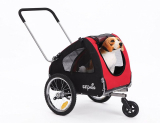 Sepnine 2 in 1 pet dog bike trailer bicycle trailer stroller jogger