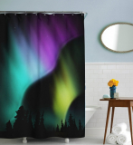 Sharp Shirter Aurora Shower Curtain