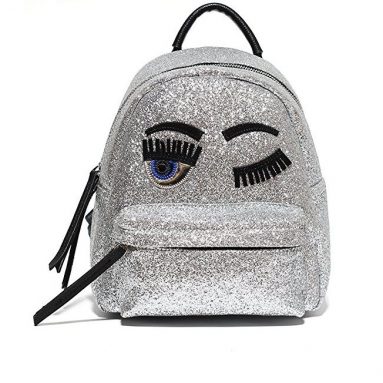 Shiny Glitter Kids Eyes Backpack