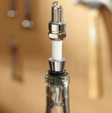 Shiny Spark Plug Bottle Stopper
