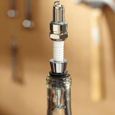 Shiny Spark Plug Bottle Stopper