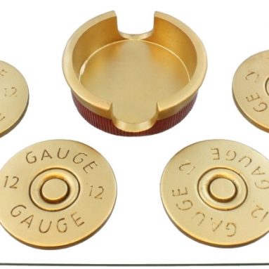 Shotgun Shot Shell Coaster Set
