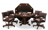 Signature Combination Game Table / Dining table Set with four Game Chairs
