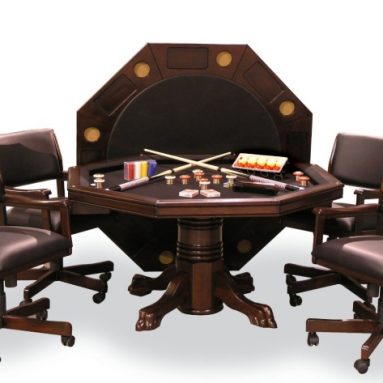 Signature Combination Game Table / Dining table Set with four Game Chairs