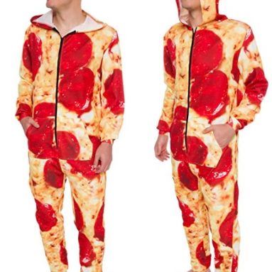 Silver Lilly Hooded Pizza Jumpsuit