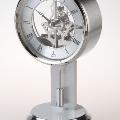 Skeleton Clock with Pendulum
