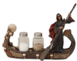 Skull Boat Salt Pepper Shakers