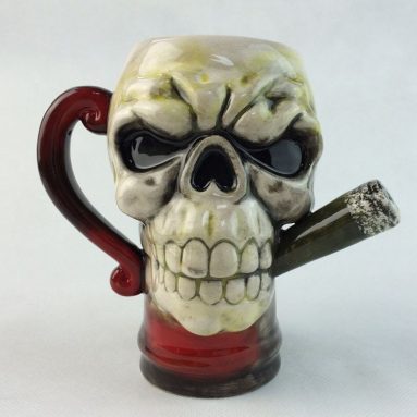 Skull Ceramic Coffee and Beer Mug By The Smokin’ Skull