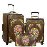 Skull Collection 3 PC Luggage Set