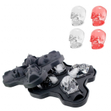 Skull Ice Cube Mold Flexible 3D Slicone