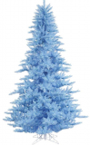 Sky Blue Fir Artificial Christmas Tree with 750 Blue Lights
