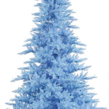 Sky Blue Fir Artificial Christmas Tree with 750 Blue Lights