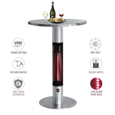 Skypatio Bistro Table Infrared Electric Outdoor Heater