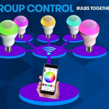 Smart Bulb Light Lighting with Speaker Bluetooth LED Multi-Color Dimmable Color Changing