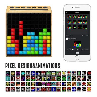 Smart Portable Bluetooth LED Speaker with APP-Controlled Pixel Art Animation