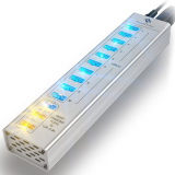 SmartDelux Powered External USB Hub, 13 Port USB 3.0 Hub