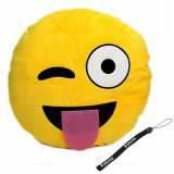 Smiley Emoticon Yellow Round Cushion Pillow