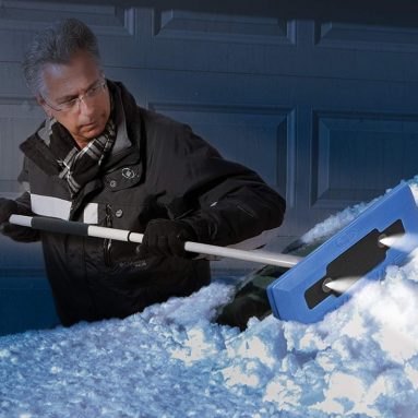 Illum-n-Broom LED Lighted 4-in-1 Snow Broom Plus Ice Scraper