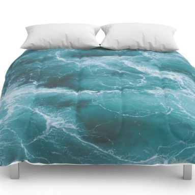 Society6 Electric Ocean Comforters King