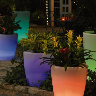 Solar Illuminated Planter
