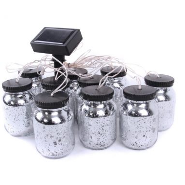 Solar Mason Jar String Lights