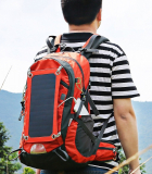 Solar Powered Backpack External Frame Hiking Bag Pack