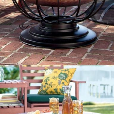 Solid Hammered Copper Fire Pit With Lid Converts To Table