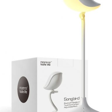 Songbird Adjustable Desk Lamp with Wireless Bluetooth Speaker