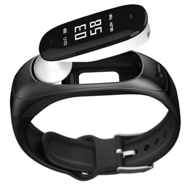 Sonic V08 activity tracker with detachable bluetooth earpiece