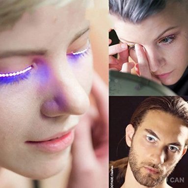 Sound Activated Control LED Lashes Wearable electronic LED eyelashes with 5 Flashes effects