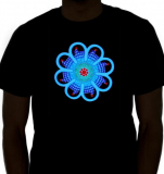 Sound Activated LED Flashing Equalizer Rave Shirt