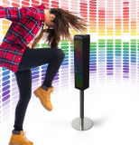 Sound-Responsive Bluetooth Tower Speaker with Animated LED Lights