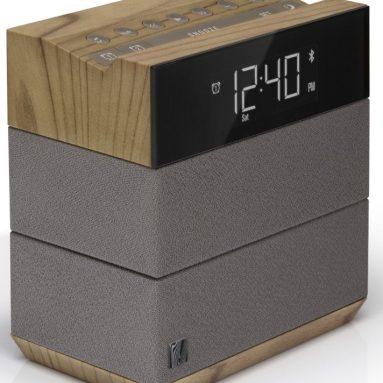 Sound Rise Wireless Bluetooth Speaker Alarm Clock with FM Radio and USB Charger