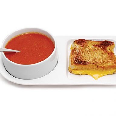 Soup And Sandwich Ceramic Tray Duo