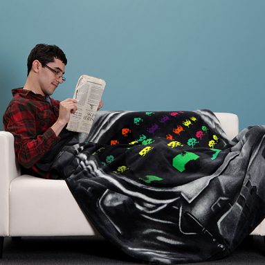 Space Invaders Fleece Blanket