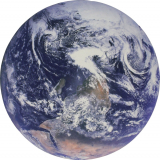 Space Photo Circular Doormat