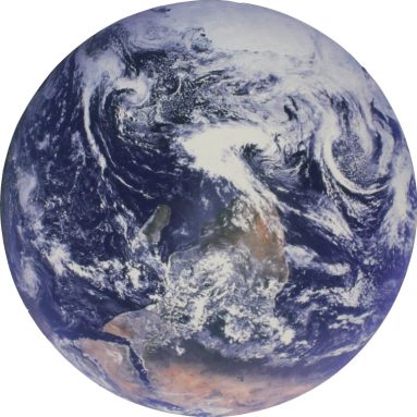 Space Photo Circular Doormat