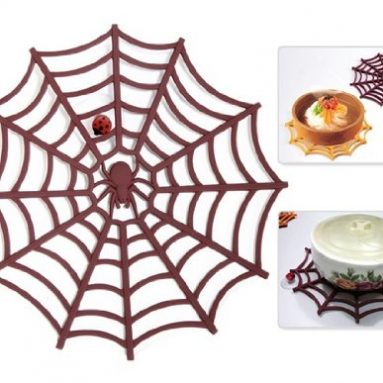 Spider Web Design Silicone Insulation Table Pad